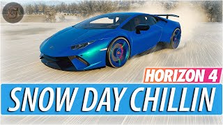 SNOW DAY Festival Playlist Completion + RARE Car Auctions Forza Horizon 4 Live Stream Open Lobby