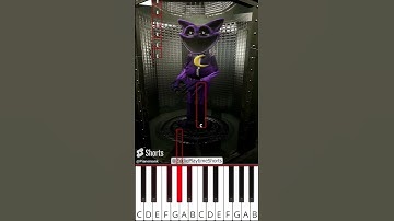 CatNap + DogDay + PickyPiggy - Sleep Well (@EddiePlaytimeShorts) - Octave Piano Tutorial