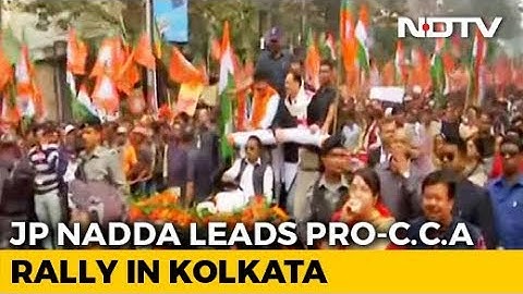 JP Nadda Takes Out BJP Rally In Kolkata In Support Of Citizenship Act