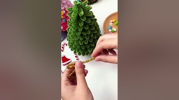 How to make pipe cleaner Christmas tree | chenille stem Christmas tree tutorial | DIY Christmas tree