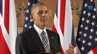 President Obama Participates in a Press Conference with Prime Minister David Cameron