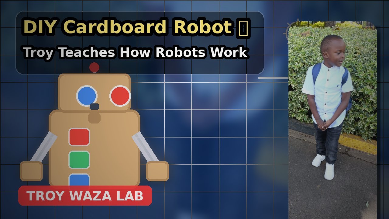 DIY Cardboard Robot 🤖 | Troy Teaches How Robots Work
