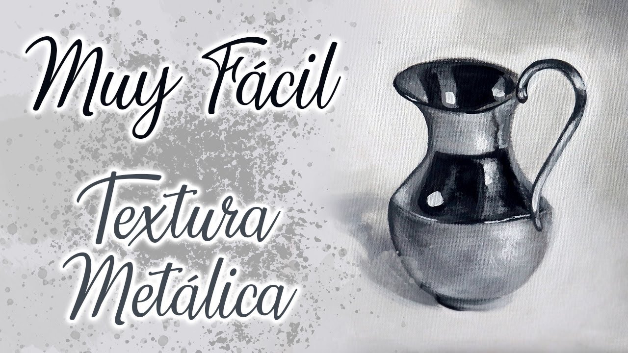 CÓMO PINTAR TEXTURA METÁLICA CON ACRÍLICOS