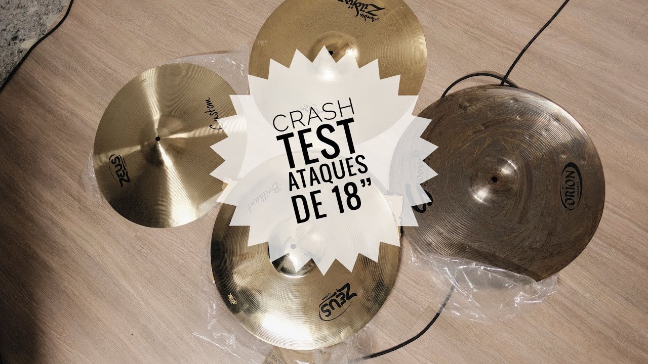Teste de pratos de ataque/crash de 18" - Zildjian vs Orion vs Zeus