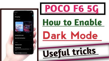 POCO F6 5G How to Enable Dark Mode Feature | Dark Mode kaise ON kare useful trick
