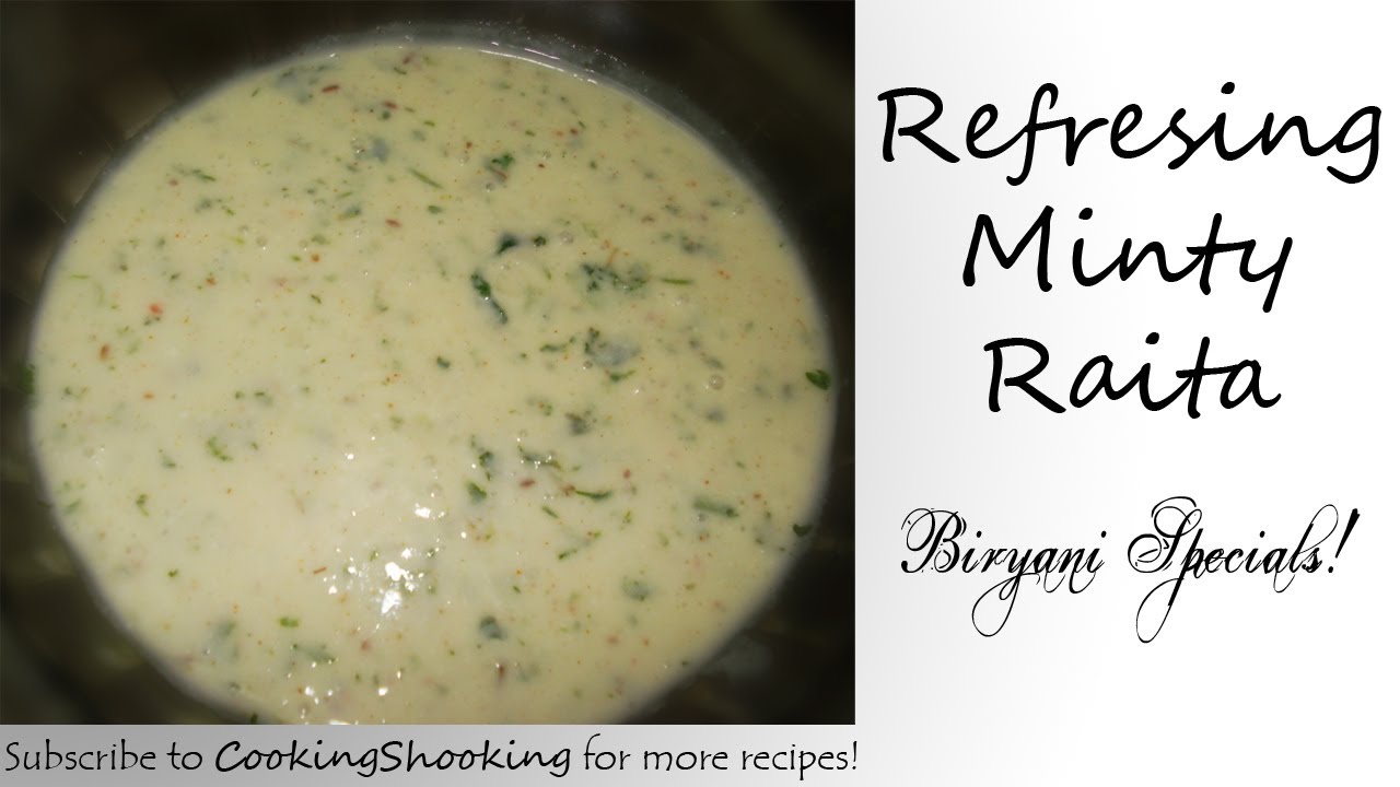 Refreshing Minty Raita | Biryani Specials | Yaman Agarwal | CookingShooking