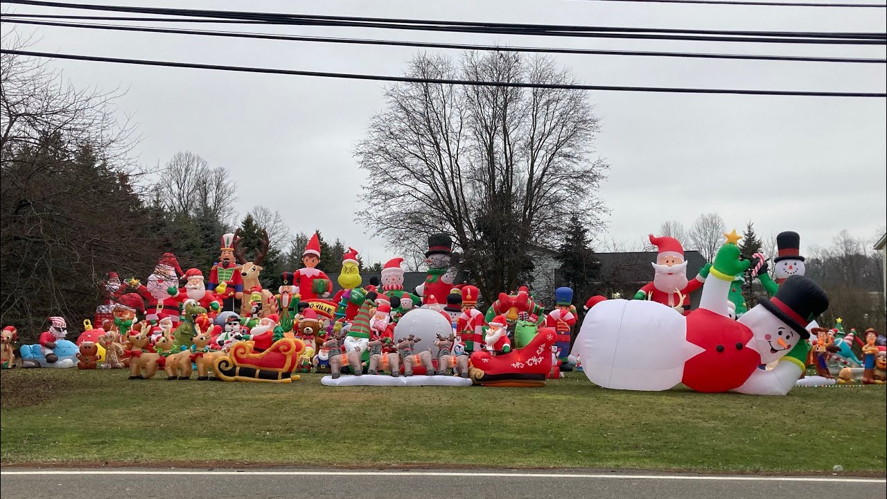 My 2023 Christmas Inflatable Display! (Daytime Walkthrough) [100+ Inflatables]