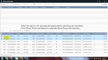 How to reset a password on a Hikvision Device using the Hikvision batch tool