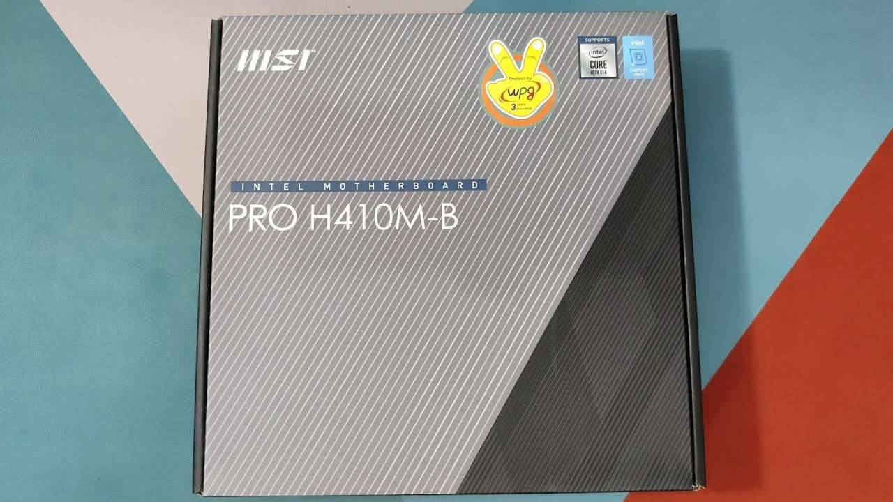 MSi Pro H410M-B - Unboxing - YouTube