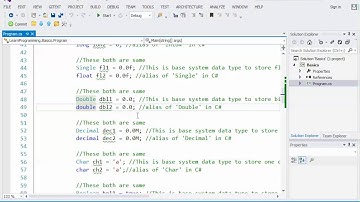 1- C# - Data Types & Conditional Statements - Urdu/Hindi