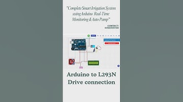 Arduino to L293N Motor Driver Connection | Automatic Water Pump Control