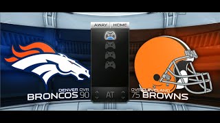 Denver Broncos @ Cleveland Browns 2 | Madden NFL 15