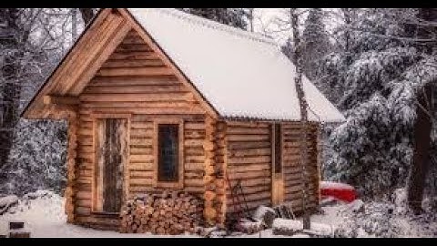 Log Cabin Building TIMELAPSE Built By ONE MAN Alone In The Forest