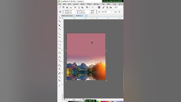 làm mờ ảnh với backdround nền trong corel