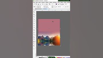 làm mờ ảnh với backdround nền trong corel