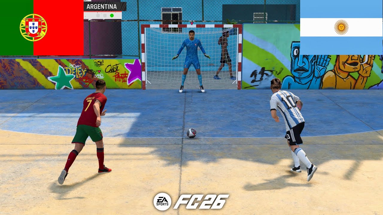 FC 26 VOLTA FOOTBALL | RONALDO VS MESSI | PORTUGAL VS ARGENTINA | PENALTY SHOOTOUT - PS5