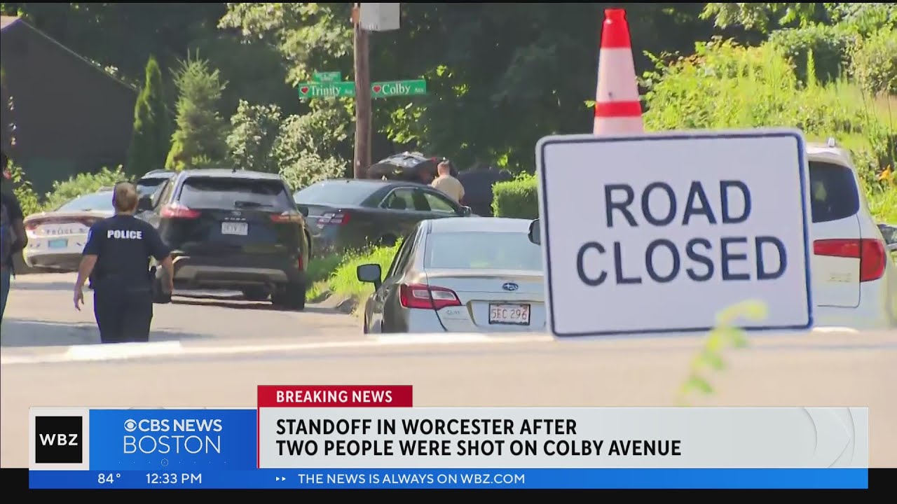 Worcester Police surround home in standoff with man after 2 people shot