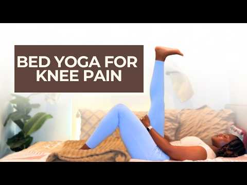 10 Min BED Yoga for Knee Pain & Sensitive Knees