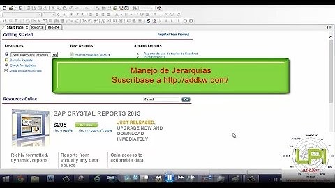 Crystal Reports XI: Manejo de Jerarquias de Datos