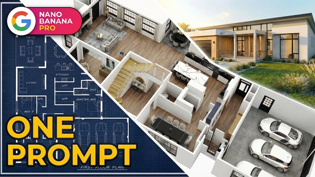 AI House Designer: 1 Prompt, Blueprint to Furnished Home - YouTube