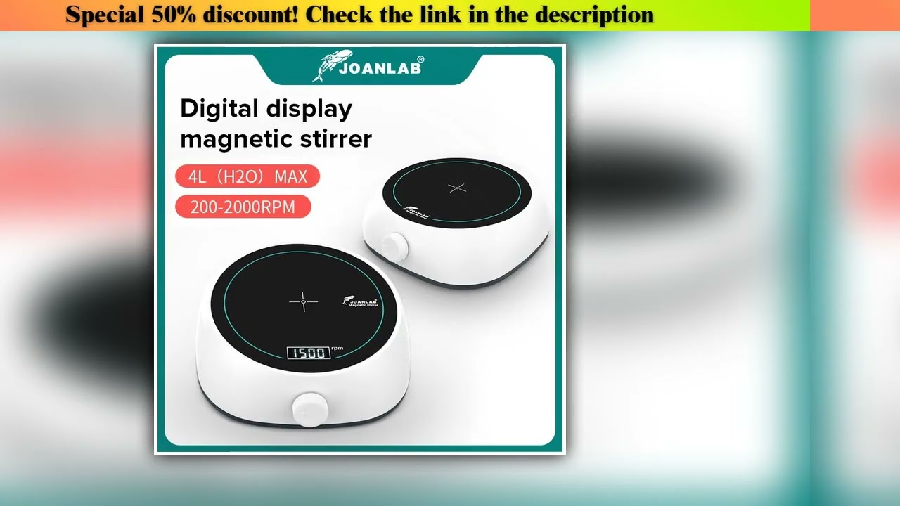 New Arrival JOANLAB Official Store Digital Display Magnetic Stirrer Lab Equipment Magnetic Agitator