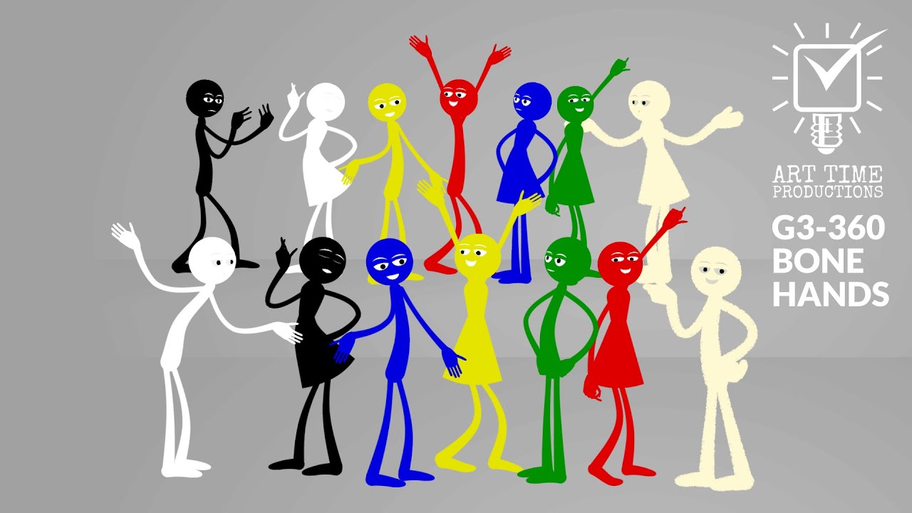 Animated Stick Figure Character 2D Free CC0