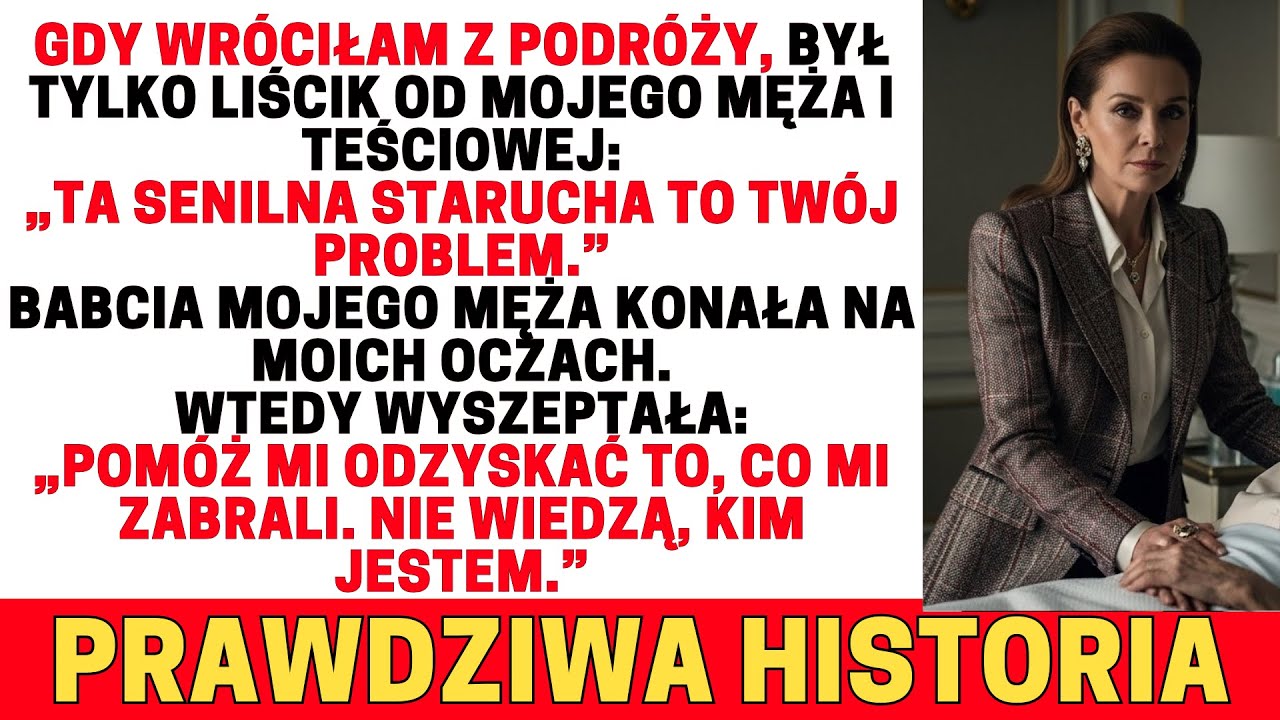 „Zajmij się tą starą, schorowaną i otępiałą.” Babcia mojego męża umierała przy mnie…