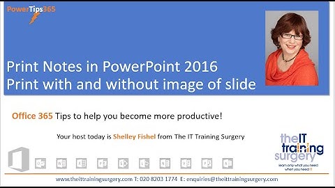 Print Notes In PowerPoint with and without the slide thumbnail