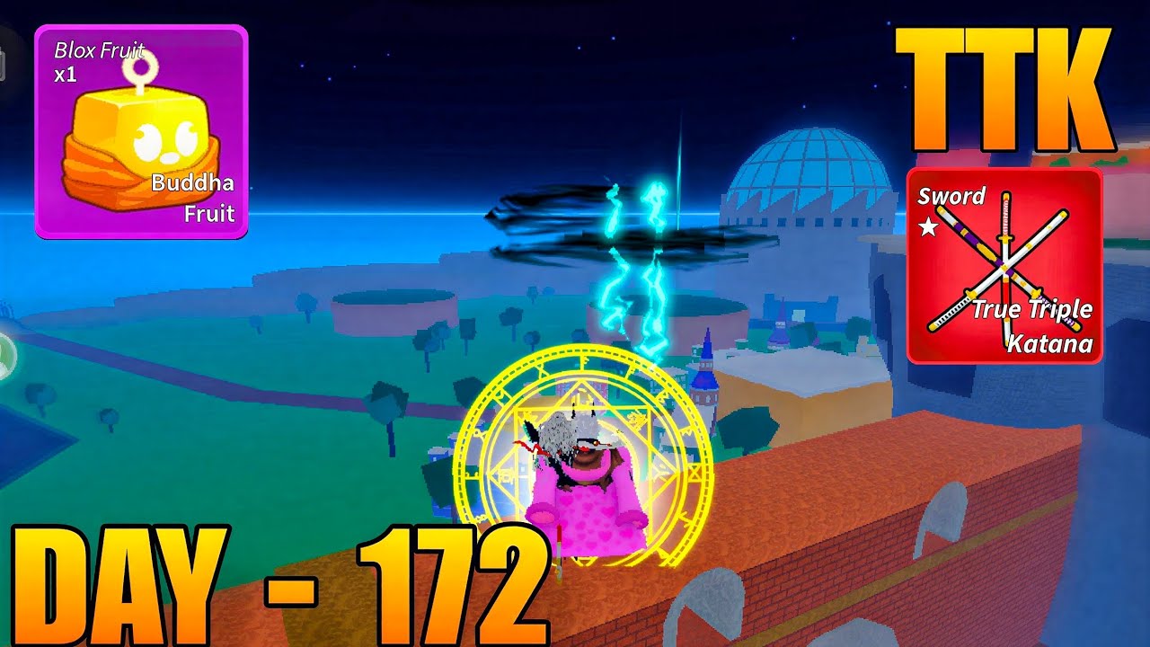 Day - 172 Buddha + TTK + Ghoul V4 Spam Bounty Hunting | Blox Fruits Roblox 