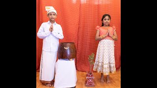 TWINS Saani &amp; Shlok Narrating about  Tulunaadu Traditional TULASI  &amp; KALSE