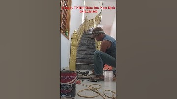 ✅ Lắp đặt cầu thang nhôm đúc tại Hà Nam