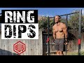 Rings training progression 2: Rings dips