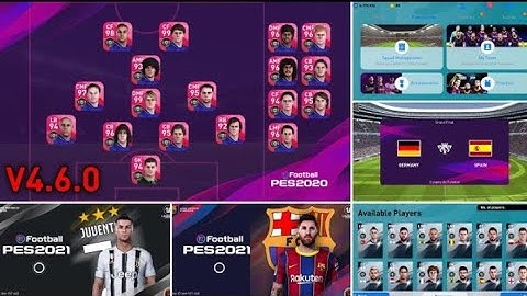 PES 2020 Mobile Patch 2021 V4.6.0 Android Best Graphics New Menu Original Logo and Kits 20-21 Update