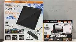 Harbor Freight 7 Watt Solar Kit vs. Schumacher Battery Charger / Maintainer