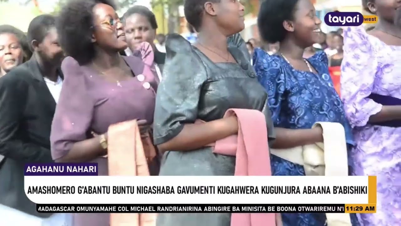 AMASHOMERO G'ABANTU BUNTU NIGASHABA GAVUMENTI KUGAHWERA KUGUNJURA ABAANA B'ABASHIKI - ISINGIRO