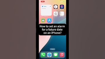 How to set an alarm for a future date on an iPhone?