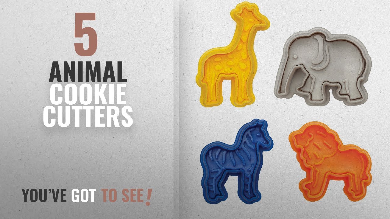 Best Animal Cookie Cutters [2018]: Mrs. Anderson’s Baking Animal Cracker Cookie Cutters, Set of 4