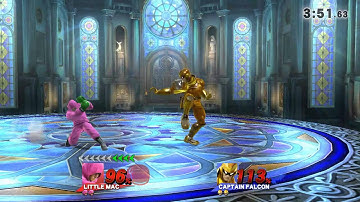 SSB4 (1v1) Little Mac vs Captain Falcon - Pam leaves after the battle?! Hold that B button boy!