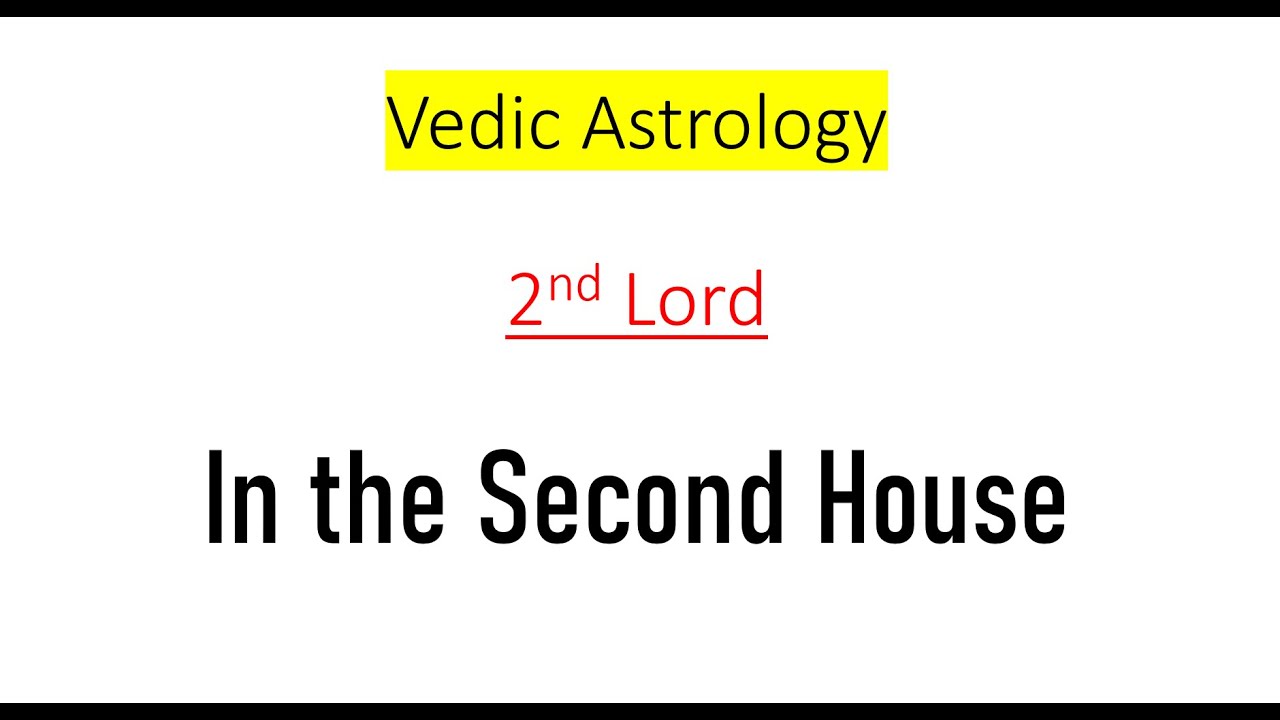 2nd House Lord in the 2nd House | Second House Lord In The Second House