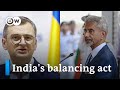 Ukrainian fm visits india amid tensions over russiaindia closeness  dw news