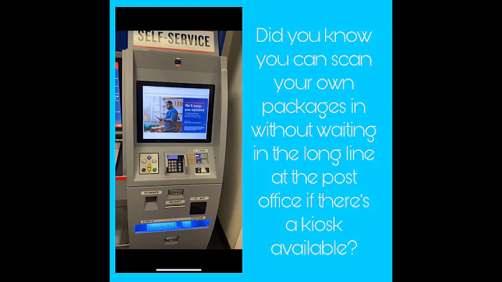 Scanning pre-paid labels using the self service kiosk