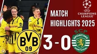 Sporting CP vs Borussia Dortmund 0-3 | All Goals & Highlights|Champions League 2025| Full Highlights
