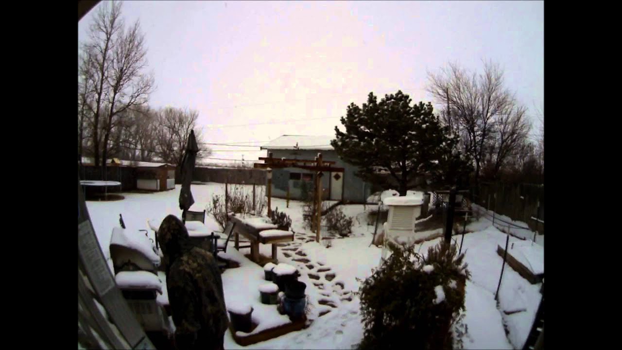 Okarche, OK snowfall - February 12, 2013
