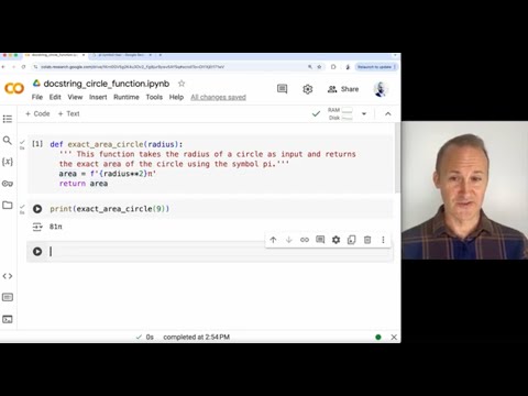 Unit 2: Lesson 5 -  String Application - Pi Function | docstring, f-strings