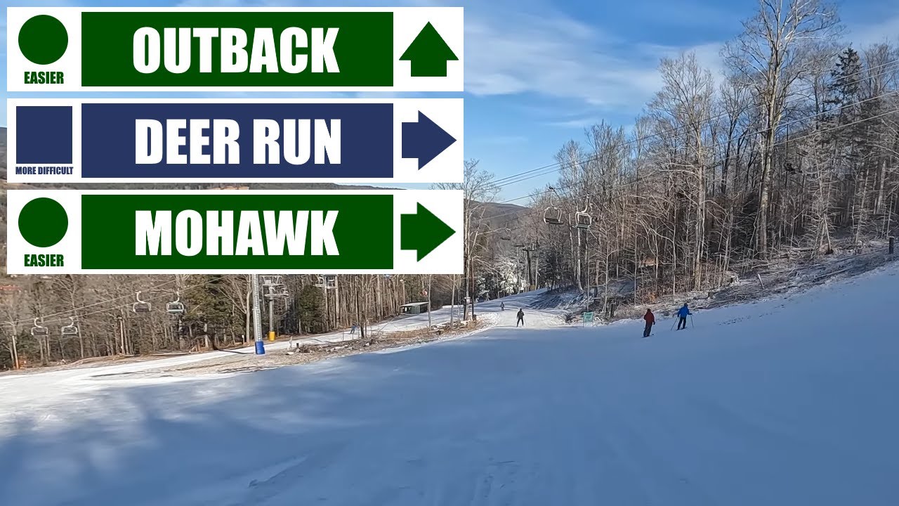 Berkshire East, MA - 🟢 Outback to 🟦 Deer Run to 🟢 Lower Mohawk (12-22-23) [4K]