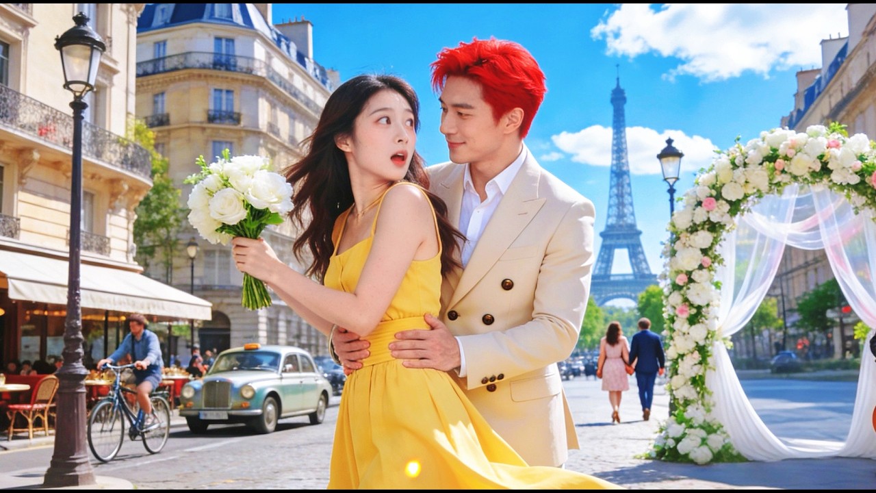 लड़की फूल लेते हुए गलती से सीईओ की गोद में गिर गई। वह नाराज नहीं, बल्कि मुस्कुराया।