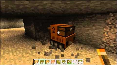 Power Craft - Mining machine - first programmed operation. [test run]