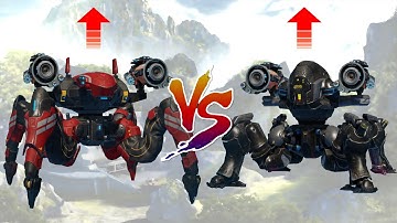 [WR] Jaeger (BUFF) VS Weyland (BUFF) | Improved Spider Robots As a Brawler | War Robots Test Server