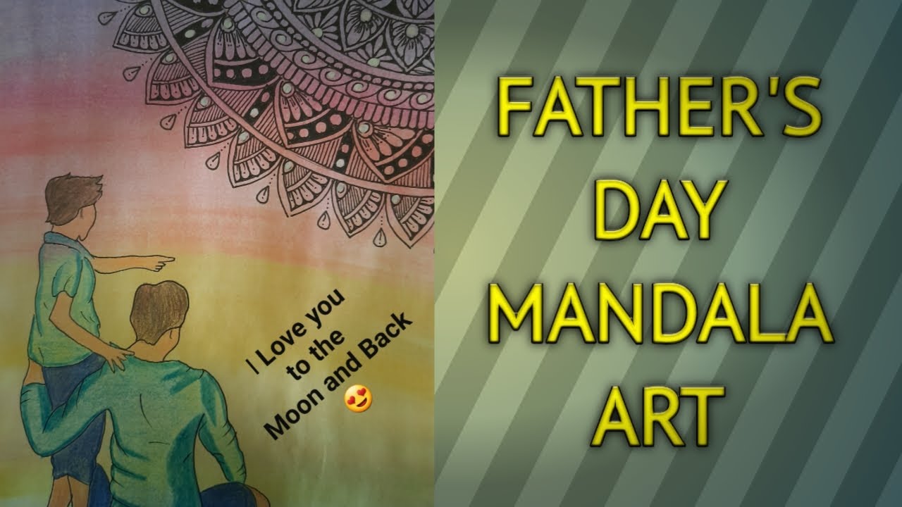 How to draw Mandala for Beginners | Easy mandala drawing | Fathers day ...