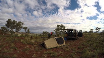 Time Lapse video of setting up camp in the Outback